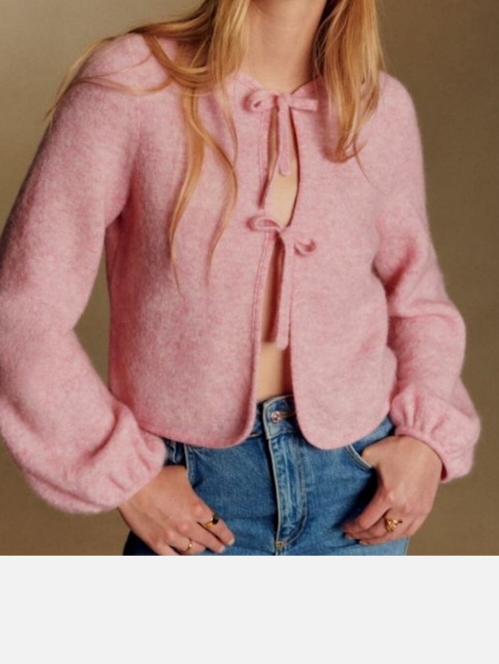Sezane Marie Cardigan Pink Size Small - Picture 4 of 5
